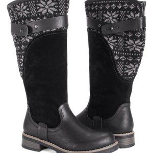 MUK LUK Fair Isle Kelsey Winter Boots sz 7 New